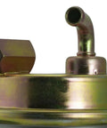 Close-up of mechanical fuel pump replacement for classic GM rides and trucks designed for Chevy models from 1971 to 1989.