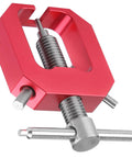 RC Bearing Puller For Motors And Gears, Aluminum Alloy Gear Removal Tool, CNC Machined, red anodized, side view