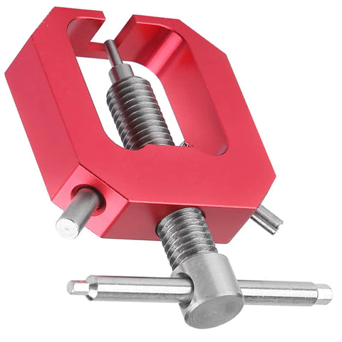 RC Bearing Puller For Motors And Gears, Aluminum Alloy Gear Removal Tool, CNC Machined, red anodized, side view