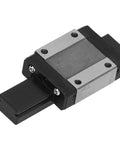 Mini Linear Rail Guide M3 Thread Bearing Steel Sliding Guideway For DIY Automation Equipment And Motion Systems Slick Low Friction Linear Motion Durable Metal Construction Compact Design For Robotics CNC Projects MGN15C, black slider