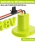 Beefed-Up 18V Power Wheel Adapter With 30A Fuse And Silicone Copper Wiring for 18V P108 P107 P102 P100 Batteries.