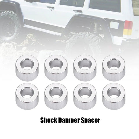 RC Car Shock Spacers Set With Eight Aluminum 6mm Upper Mount Spacers For Axial SCX10 Crawler And Off Road RC Rigs