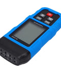 Prograde K And J Type Digital Thermocouple Thermometer Usb Rechargeable High Temp Data Logger showing a blue handheld device with screen.