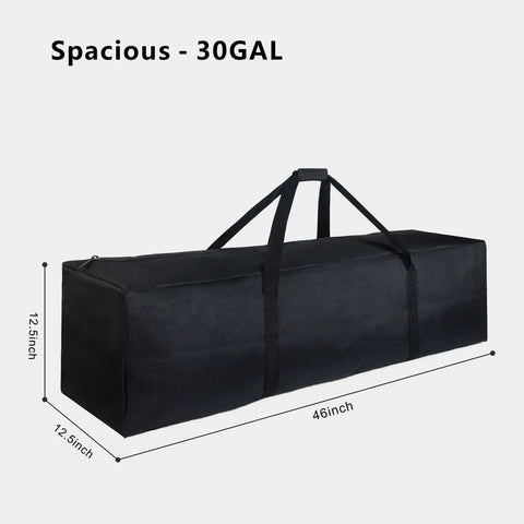 Massive 46 Inch Extra Large Zippered Duffel Bag For Travel Camping And Sports Gear Storage Waterproof Foldable Luggage