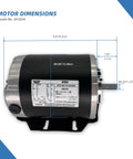 1/3HP 115V Blower Motor 1725RPM 48 Frame with dimensions and model GF2034