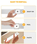 Installation steps for Under Cabinet Lights With Motion Sensor USB C Rechargeable Wireless LED Kitchen Lighting 3 Pack