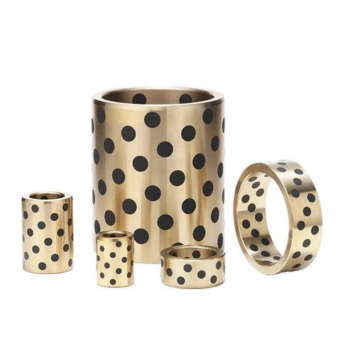Brass Graphite Self Lubricating Copper Sleeve Bushing For Ball Bearings ID 4 5 6 8 10mm, OD 8 19mm, Length 8 55mm display