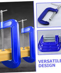 4 Inch Thickened G Clamp For Woodworking With Quick Release Table Mount Heavy Duty Desk Clamp For Wood Projects And Holding Jigs