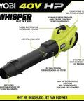 Bad Boy Cordless Leaf Blower Featuring A Smooth Brushless Motor That Runs Quiet While Cranking Out 160 MPH Winds For Tough Yard Work No Sweat Guaranteed Easy Setup Every Time Tool Only. Image shows the blower with features and design.