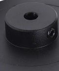 Built Tough Aluminum Alloy Single Groove Web Sheave 6mm V Belt Pulley showing top view with smooth matte coating and secure mounting hole.