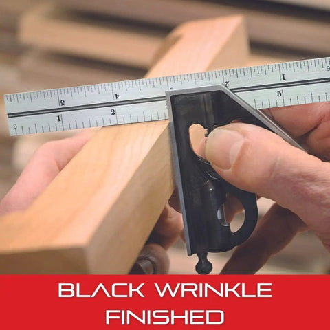 Pro Grade Square Head Accessory For 12 Inch To 300 mm And Larger Combination Squares Sets And Bevel Protractors in use on wood