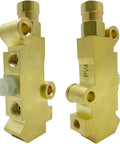 Premium Universal Brass Disc To Disc Brake Proportioning Valve For Classic Trucks Show Rigs And Hot Rods with smooth finish and fittings.