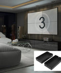 Sturdy Black Abs Plastic Junction Boxes For Electrical Components featuring Dust Proof Button Design With No Screws displayed in a modern living room.