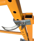 Close-up of Heavy Duty Scaffold Outriggers Four Pack With Five Inch Lock Casters showing steel attachment mechanism and stability features.