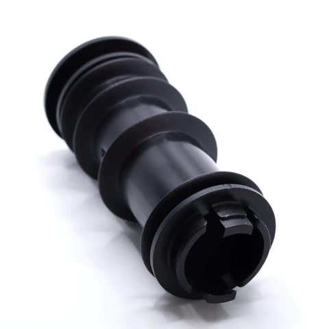 Two Pack Replacement Seat Post Bushing For Swivel Patio Chairs Fits Into One And Seven Eighths Inch Inner Diameter Tube And Accepts A One Inch Seat Post Black, close-up angle