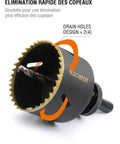 M42 Bi Metal Hole Saw Kit 17 Piece For Metal Wood Plywood PVC Gypsum Composite And Stainless Steel Plate 19 To 76 Millimeters Tough