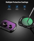 Pro Creator ND Filter Kit With CPL For Pocket 3, Pocket 4, And Osmo Pocket Xtra Muse - ND and CPL filters with protective coatings