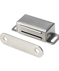 Stainless Steel Magnetic Cabinet Catches For Kitchen Doors Cupboards And Drawers No Slam Self Closing Hardware four piece set
