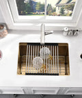 Undermount Bar Sink 13x15 Small Stainless Steel Wet Bar RV Kitchen Sink 16 Gauge Deep Single Bowl With Bottom Grid Drain