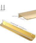 Specifications of Sleek Matte Gold Finger Pulls For Cabinets Set Of 2 7.8 Inch Edge Drawer Pulls With Screws Included