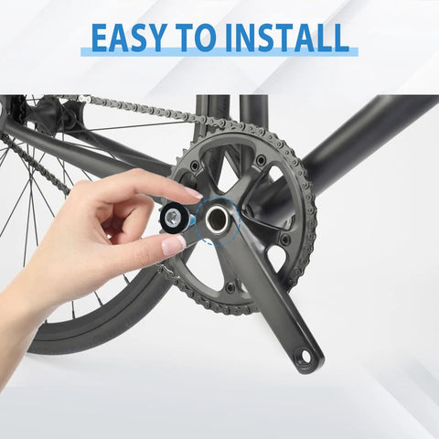Installing Bike Hex Crank Arm Bolts With Caps 8mm Metal Screws For Square Cranksets And Bottom Brackets
