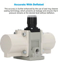 Industrial Grade Pneumatic Booster Pump With Two Times Pressure And Low Heat Operation, Durable Booster Valve shown