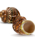 Super Cool Brown Turbo Shells For Hermit Crabs Two Pack 1.75 To 2 Inches showing natural brown shell designs for marine decor.