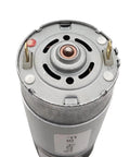 Top Tier High Torque DC Planetary Gear Motor Runs Smooth On 12V Or 24V Perfect For Robotics And Automation With Long Lifespan And Low Speed Control, showing wiring and bearing detail.