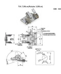 Front angled view of a 304 stainless steel adjustable positioning rotating tilting torque hinge with dual axes