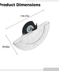 Protective Guard For 10 Inch Miter Saw LS1040N, Clear Transparent Head Shield Replacement 11.4 By 8 Inch with dimensions