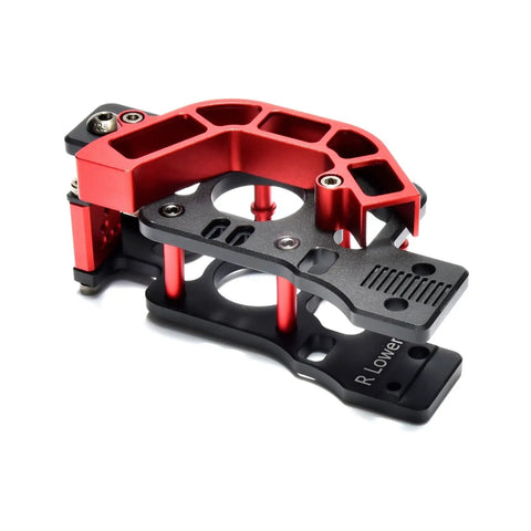 Heavy Duty Cnc Parts Kit With Hella Durable Aluminum Alloy Frame For 3D Printers showing detailed CNC part with red and black design.