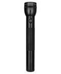 3 Cell D Flashlight With Water Resistant Body, Adjustable Beam, High Intensity Krypton Bulb, Black Finish shown upright.