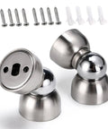 Heavy Duty Magnetic Door Stops For Interior Doors Anti Swing Holder With Rock Solid Magnets Stainless Steel Mini doorstoppers and screws.