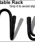 Flexible Over The Seat Hard Hat Rack Holder For Back Seat Headrest Hanger Two Pack Black Expands To Fit Any Hard Hat
