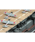 Top Shelf Japanese Imperial Akagi Aircraft Carrier Scale Model Kit with detailed planes on deck and precise assembly options.