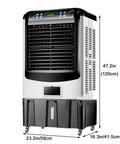 Straight Up Beast 4200 CFM Evaporative Cooler, 47.2" tall, 3-in-1 cooling fan, remote, digital display, energy efficient design.