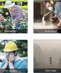 Various scenes highlighting uses of Badass Anti Fog Safety Glasses With Side Shields For Women And Girls Block Blue Light Dust And Pollen.