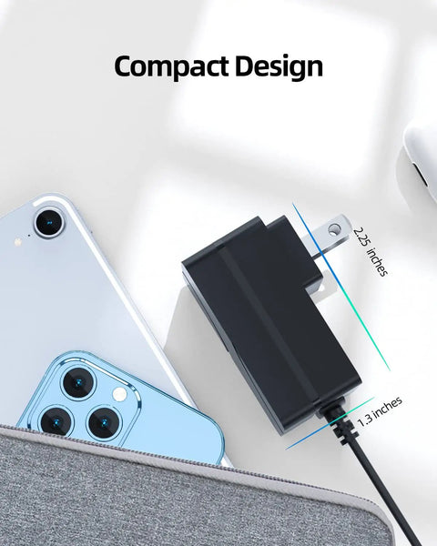 Compact design of Sweet Upgrade 26V Replacement Charger For Cordless Vacuum Cleaner Battery Power Adapter 1 Amp Input.