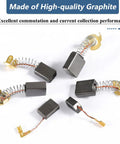 Top-Notch 40-Piece Electric Motor Carbon Brushes Set for Repairing Power Tools, made of premium graphite and copper, various sizes shown.