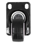 Jauarta Caster Wheel, Heavy Duty 40mm Diameter, front view showing durable PVC material and steel mounting plate.