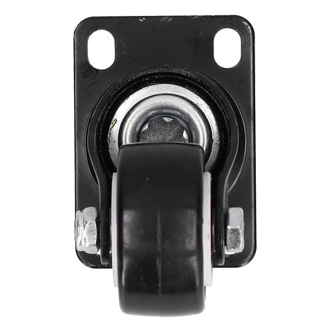 Jauarta Caster Wheel, Heavy Duty 40mm Diameter, front view showing durable PVC material and steel mounting plate.
