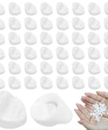 50 Pack White Silicone Door Hole Plugs For Entry Door Frames Fits Five Sixteenth Inch And Quarter Inch Screw Holes in hand view