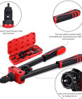14 Inch Rivet Nut Tool Set With Quick Change Head Six Interchangeable Mandrels Includes 90 Rivnuts And 2 Mandrel Lock Pins