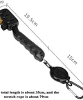 3-In-1 Golf Club Cleaner Brush Set With Retractable Head And Zip Line, showing nylon and brass bristles, anti slip grip