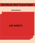 Red Gift Tissue Paper 160 Sheets 14 By 20 Inches Bulk Pack For Gift Bags DIY Crafts Weddings Parties Graduation Decor