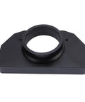 Aluminum Alloy Steering Wheel Bearing Seat For Sim Racing Wheels Mount Bracket Replacement Black Finish, top view.