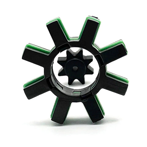 Close-up of Damper Electric Power Steering Motor Shaft for Toyota and Lexus Vehicles, featuring a black and green gear design