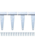 Iron T Strap Shed Door Hinges 4 Pack 4 Inch Barn Door Gate Hinges Tee Hinge Wrought Iron Hardware With Screws For Wooden Fences