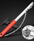 DIY Friendly Pro Level Cassette Removal Tool Set With Chain Whip, Chain Wrench And Lockring Tool For 7 To 12 Speed Cassettes, shown.
