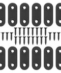 Beefy Stainless Steel Flat Corner Brackets Set 12 Pack For Reinforcing And Attaching Panels Metal Braces For Wood Furniture Chairs